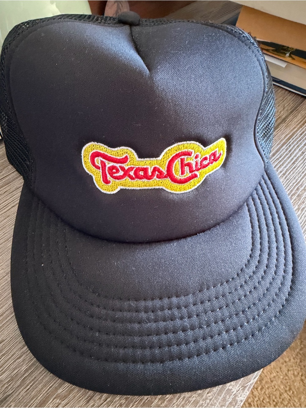 Black Trucker Hat - “Texas Chica”